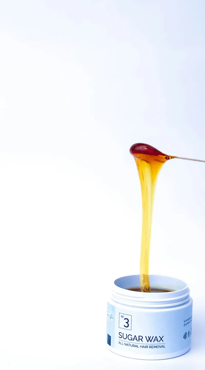 Cire coulant d'une spatule